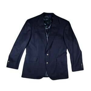 Pendleton 2 Button Virgin Wool True Navy Blazer - 42